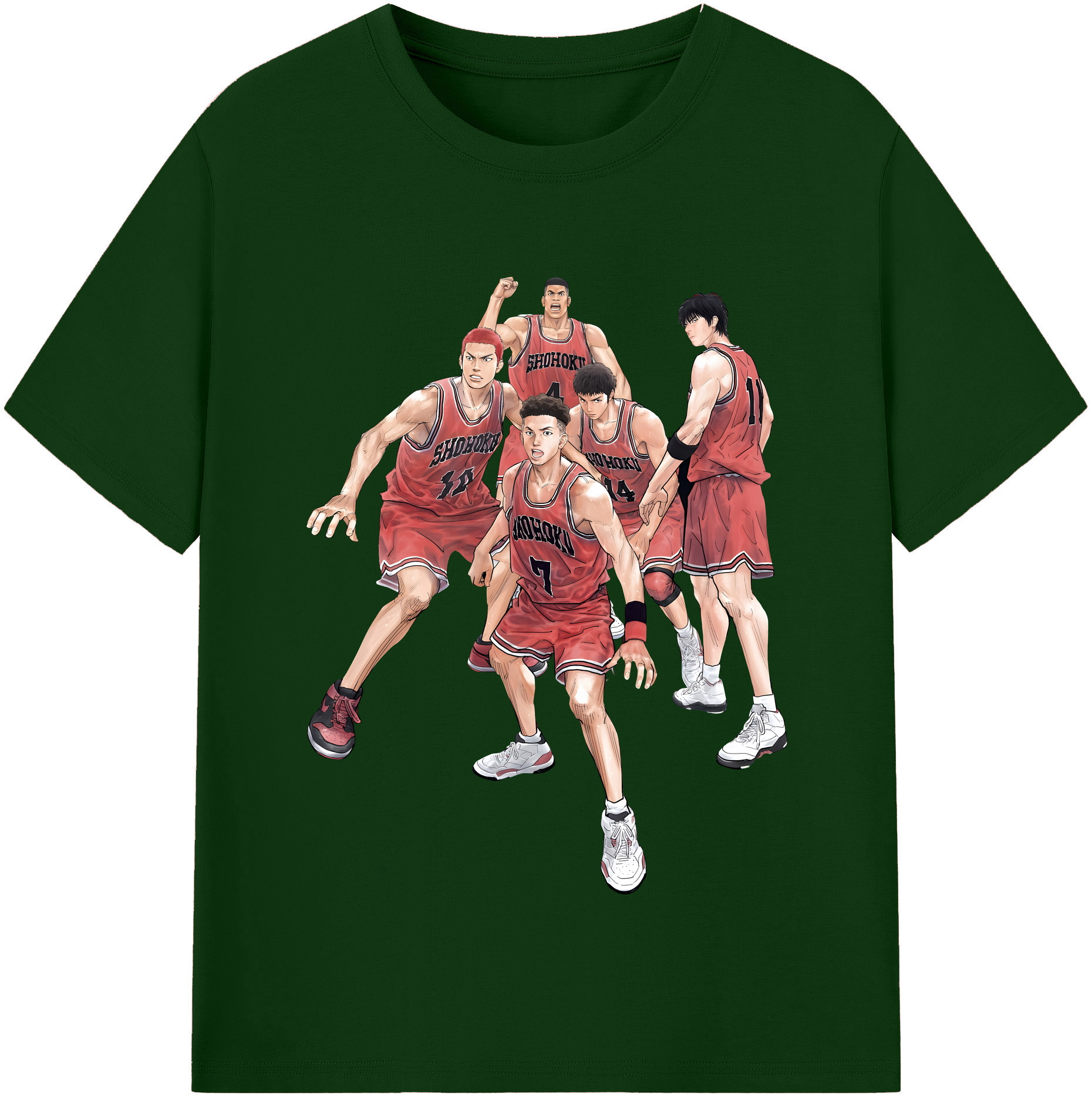 （画像用） SLAM DUNK／スラムダンク 綿100％半袖Tシャツ（フロントプリント）